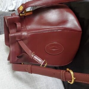 Cartier Famous Leather Bucket Shoulder Crossbody Bag ECU
